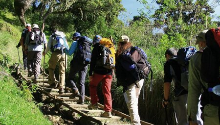 Mt. Meru Aufstieg zur Saddle Hut 2